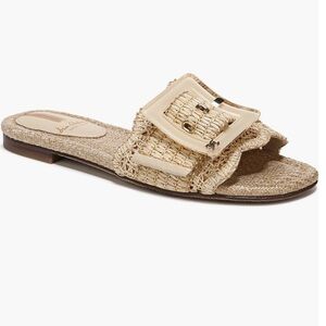 Sam Edelman Bambi Raffia Buckle Slide